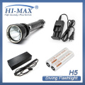 Hi-max 1000lumen Extrem leistungsfähiges Tauchen LED wiederaufladbare Taschenlampe